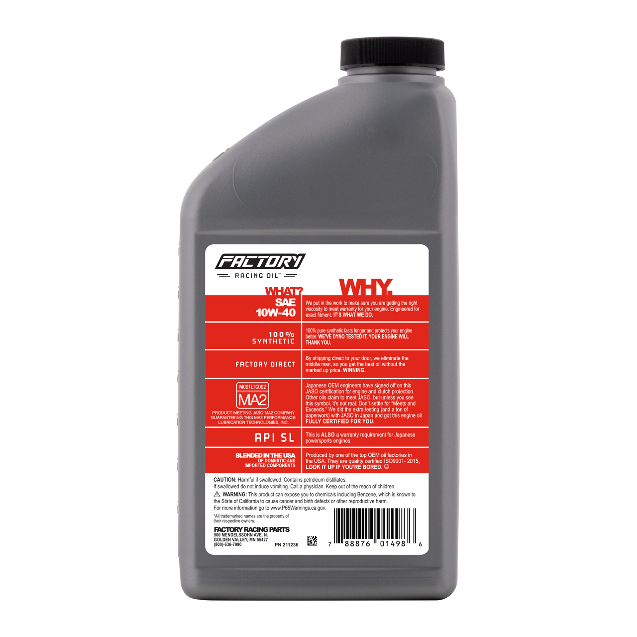 10W-40 3 Quart Oil Change Kit For Yamaha YXZ1000R