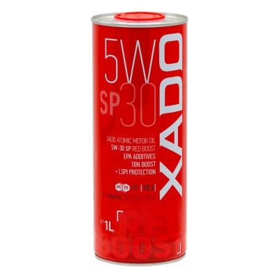 XADO Atomic Oil 5W-30 SP RED BOOST - High-Performance Synthetic Motor Oil with REVITALIZANT® & RED BOOST Additive